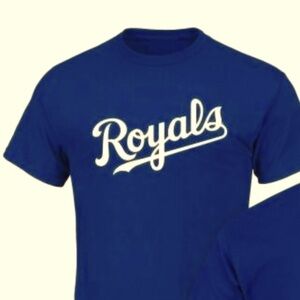 Kansas City Royals MLB Alex Gordon #4 Majestic Blue Jersey T-shirt